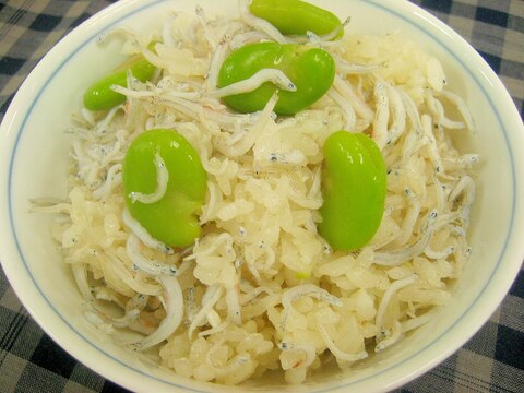 簡単！炊き込みご飯＝しらす空豆ごはん＝